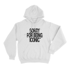 Sorry For Being Iconic Unisex Hoodie White